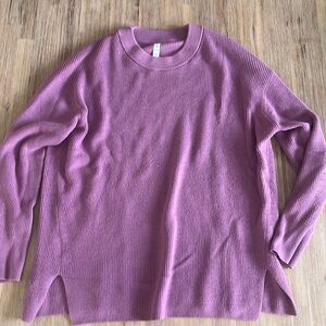 Lululemon Size 12 Purple Crew Neck Sweater, Like New!